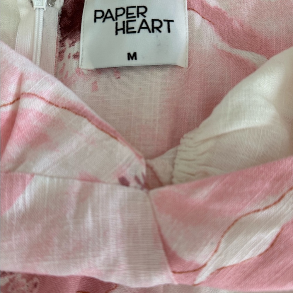 Paper Heart Floral Maxi Dress in Pink and White - Picture 6 of 8